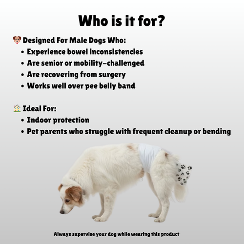 Poop Catcher™ – Disposable Dog Diapers with Poop Pocket