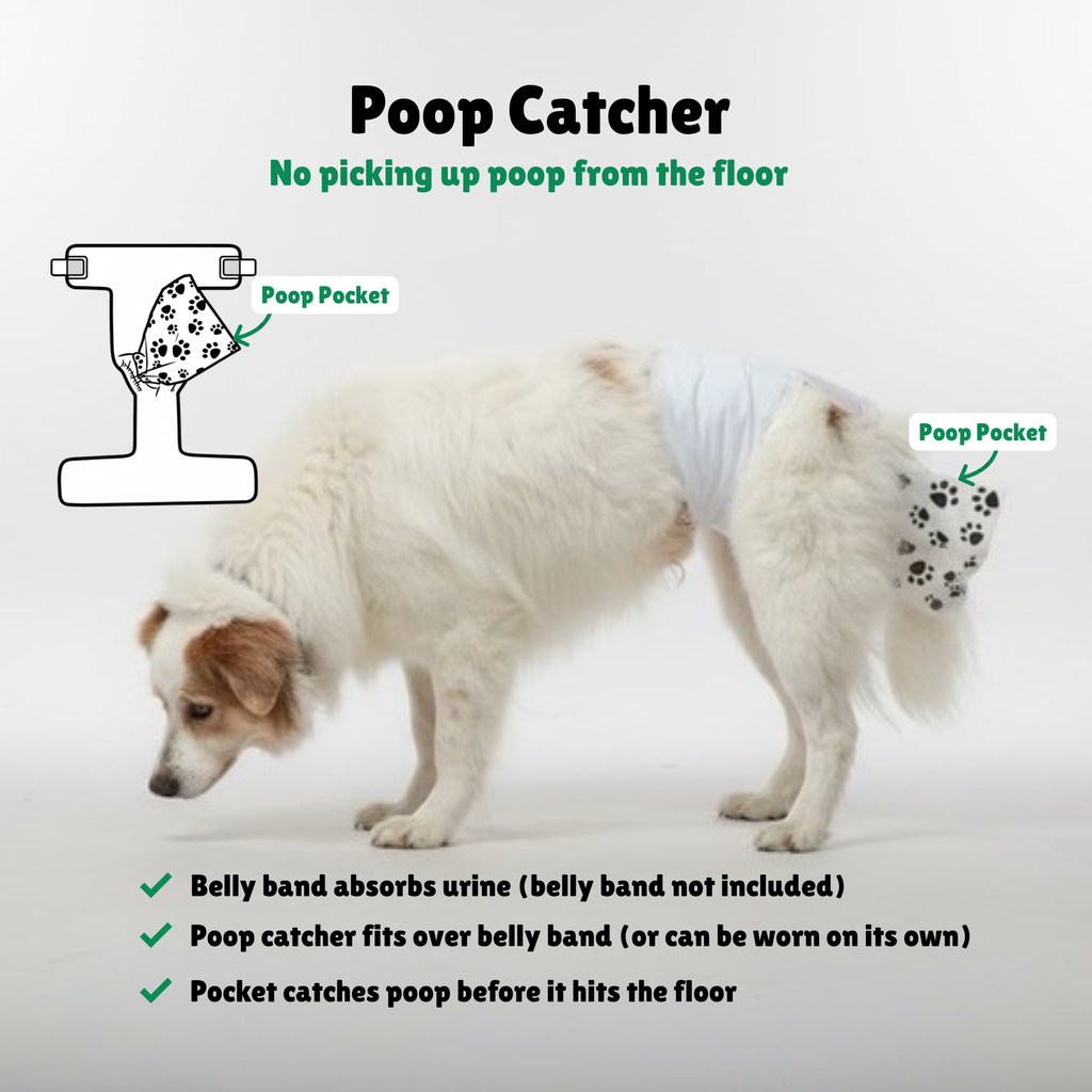 Poop Catcher™ – Disposable Dog Diapers with Poop Pocket